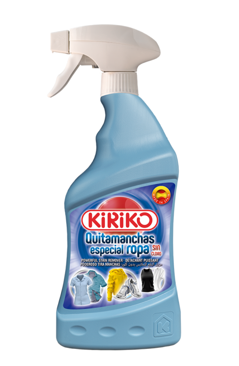 Quitamanchas Especial Ropa Pulverizador 750 ml KIRIKO.