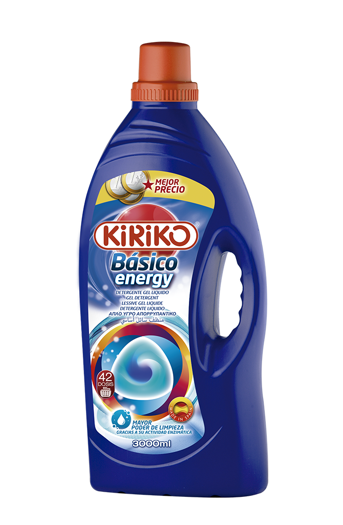Detergente Liquido Basico Energy 3000 ml KIRIKO.