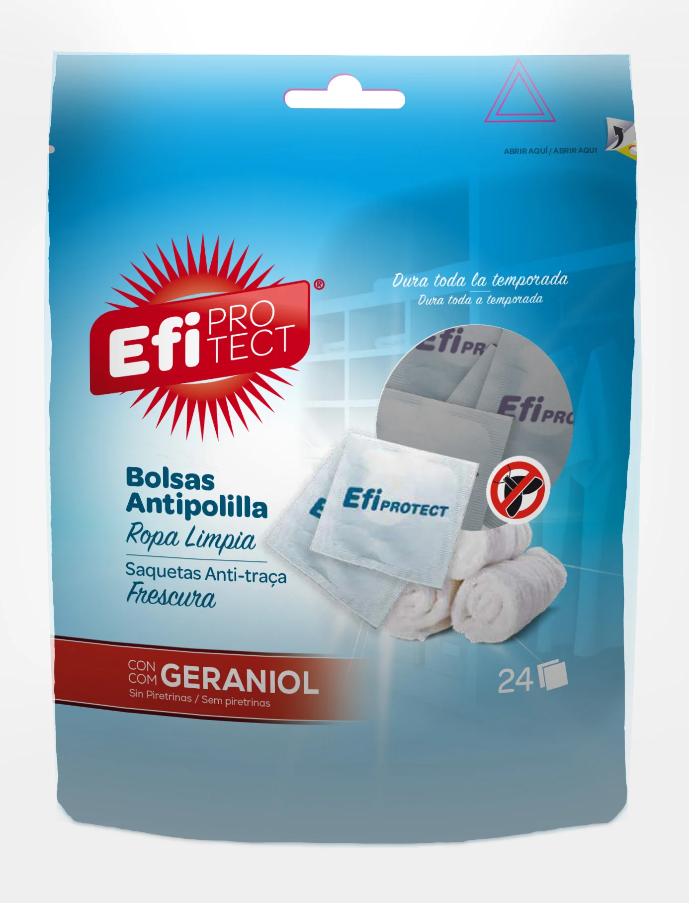 Bolsas Antipolillas Efi Protect ROPA LIMPIA