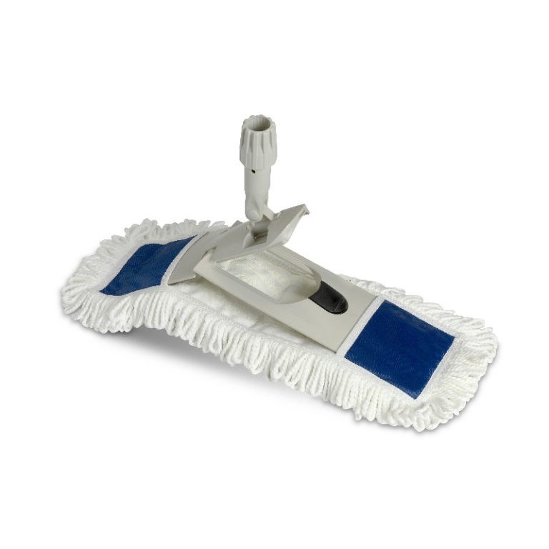 MOPA COMPLETA MICROFIBRA BLANCA 45CM BASTIDOR PLASTICO.