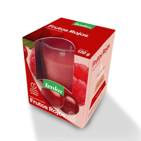 VELA TENKA FRUTOS ROJOS 120GR